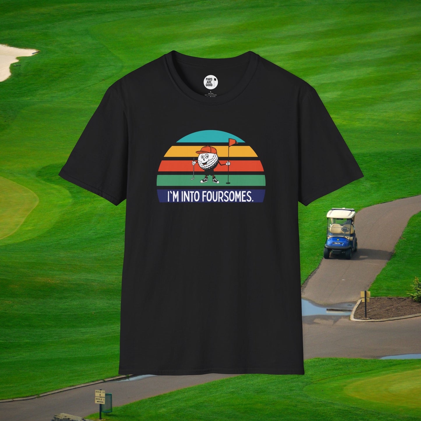 I’m Into Foursomes: Funny Golf Unisex Softstyle T-Shirt