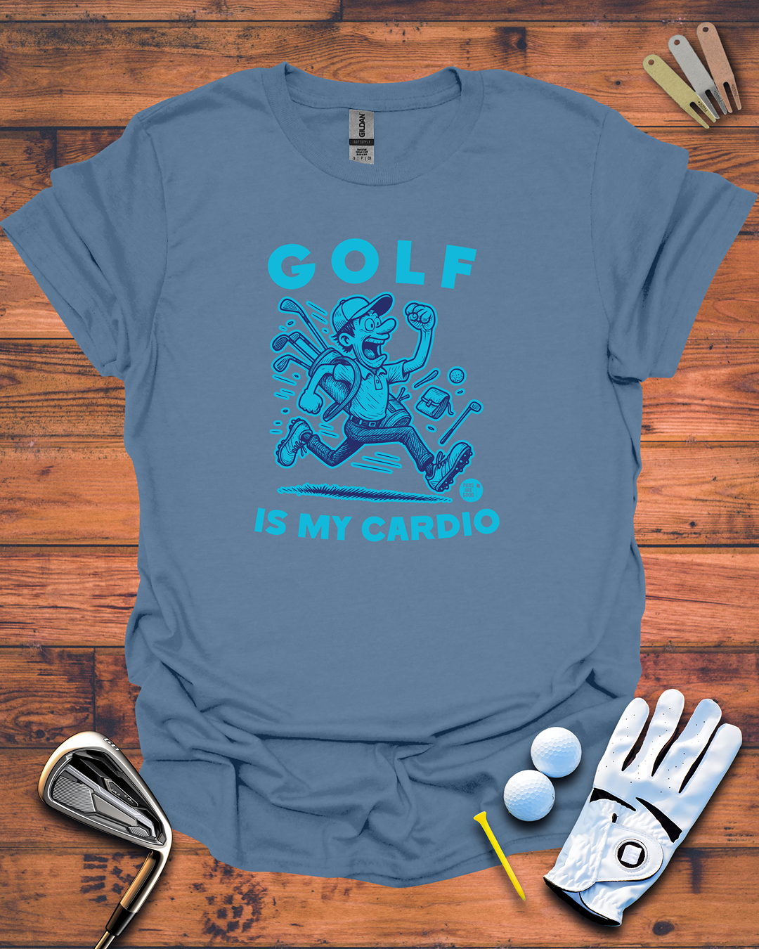 Golf Is My Cardio: Unisex Softstyle T-Shirt, Funny Golf Gift T-Shirt