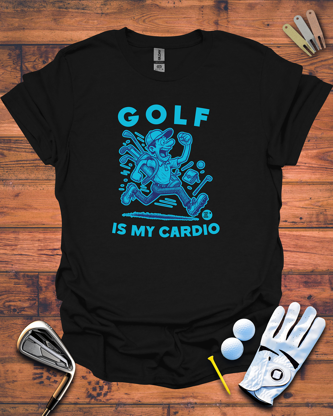 Golf Is My Cardio: Unisex Softstyle T-Shirt, Funny Golf Gift T-Shirt