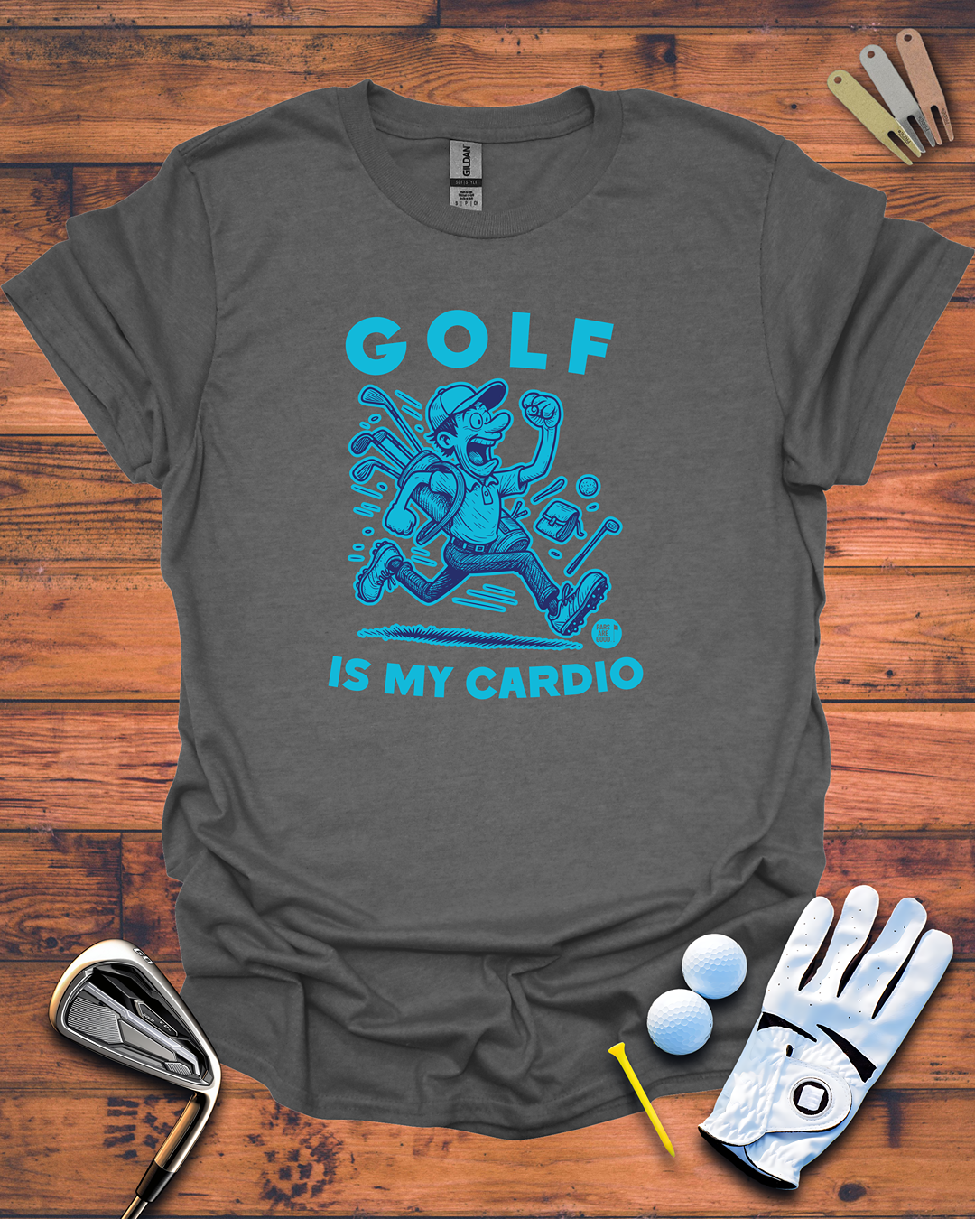 Golf Is My Cardio: Unisex Softstyle T-Shirt, Funny Golf Gift T-Shirt