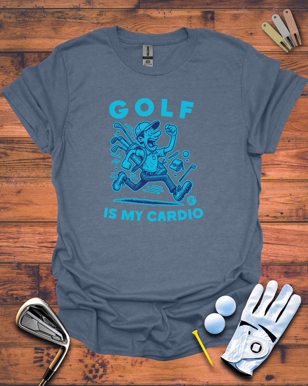 Golf Is My Cardio: Unisex Softstyle T-Shirt, Funny Golf Gift T-Shirt