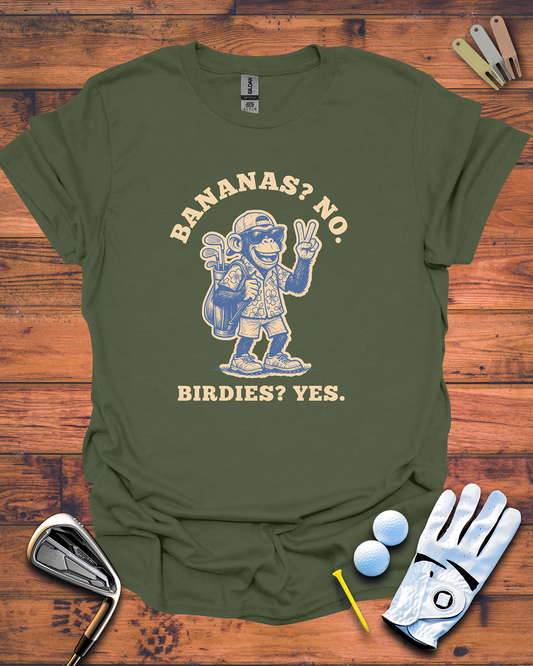 Bananas? No. Birdies? Yes.: Unisex Softstyle T-Shirt, Funny Golf Gift T-Shirt
