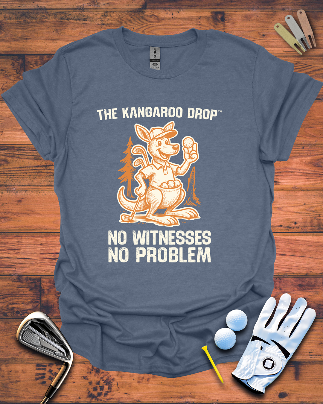 The Kangaroo Drop: Funny Golf Gift T-Shirt