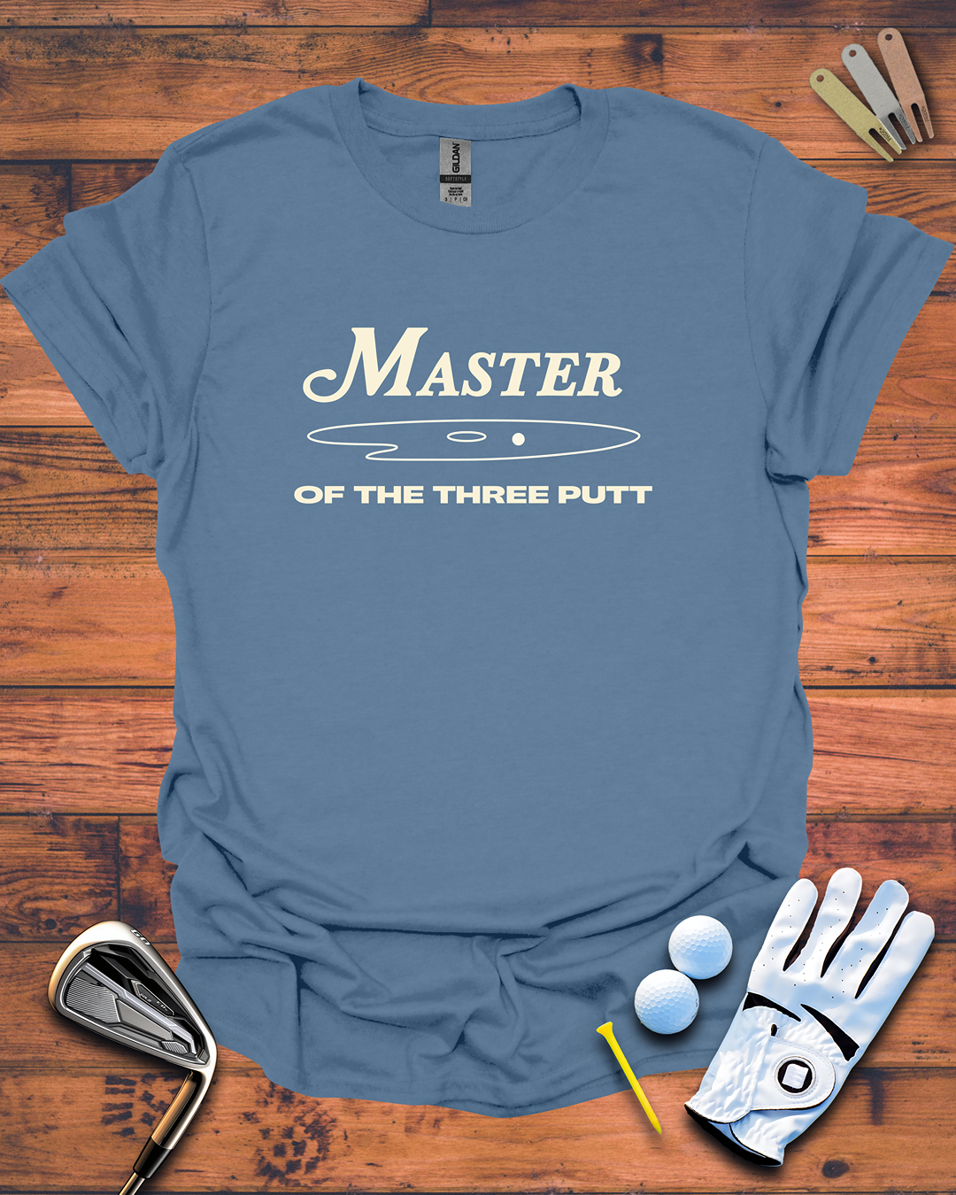 Master of the Three Putt - Golf T-Shirt, Funny Golf Gift T-Shirt