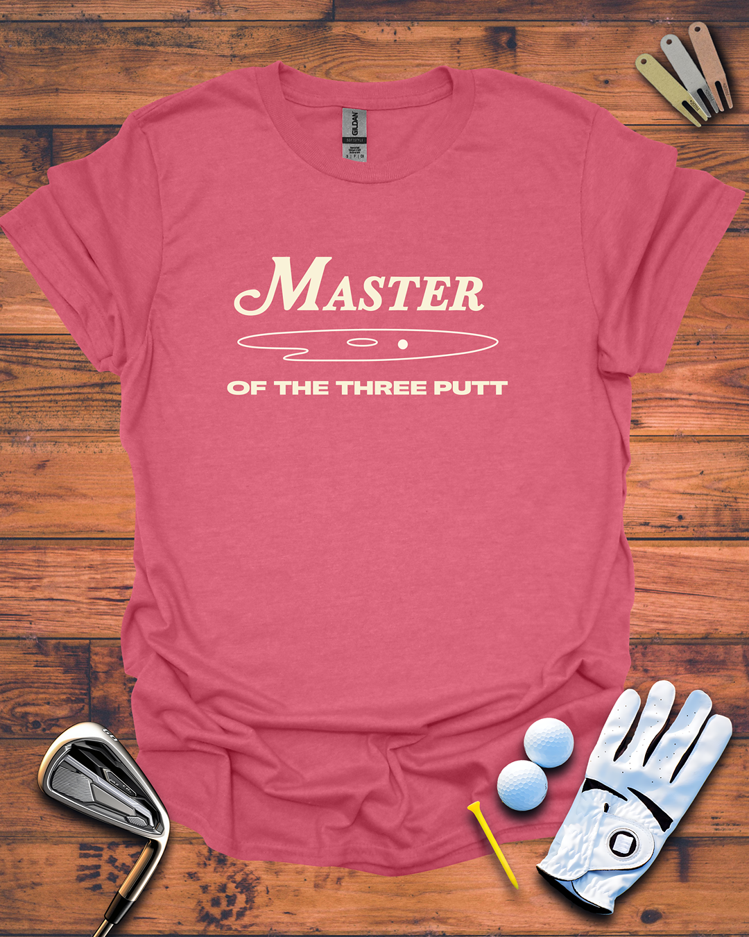 Master of the Three Putt - Golf T-Shirt, Funny Golf Gift T-Shirt