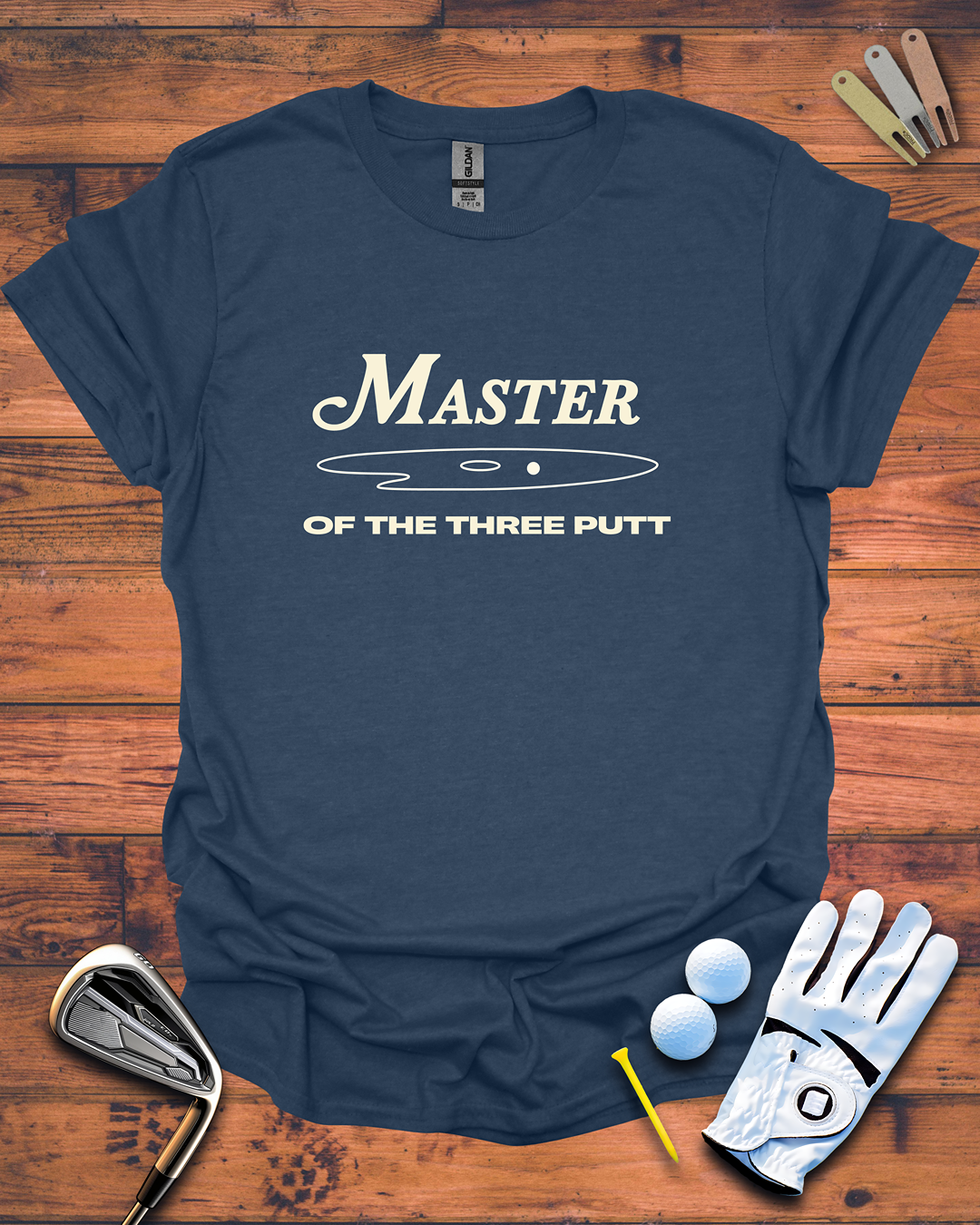 Master of the Three Putt - Golf T-Shirt, Funny Golf Gift T-Shirt