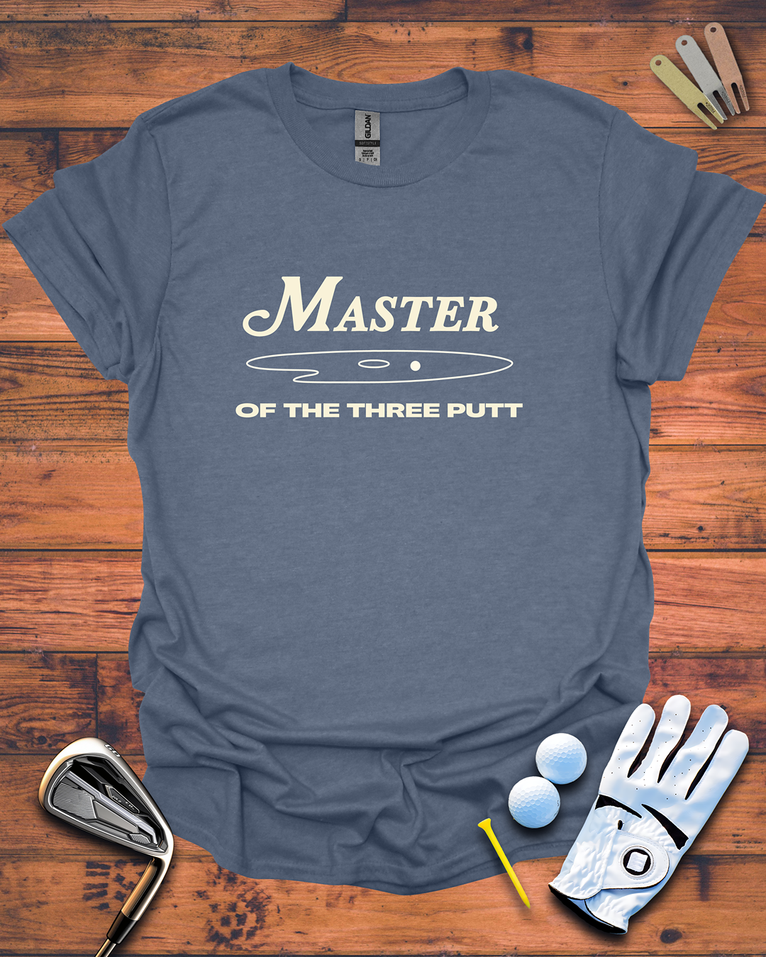 Master of the Three Putt - Golf T-Shirt, Funny Golf Gift T-Shirt