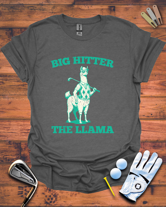 Big Hitter, The Llama: Funny Golf Gift T-Shirt
