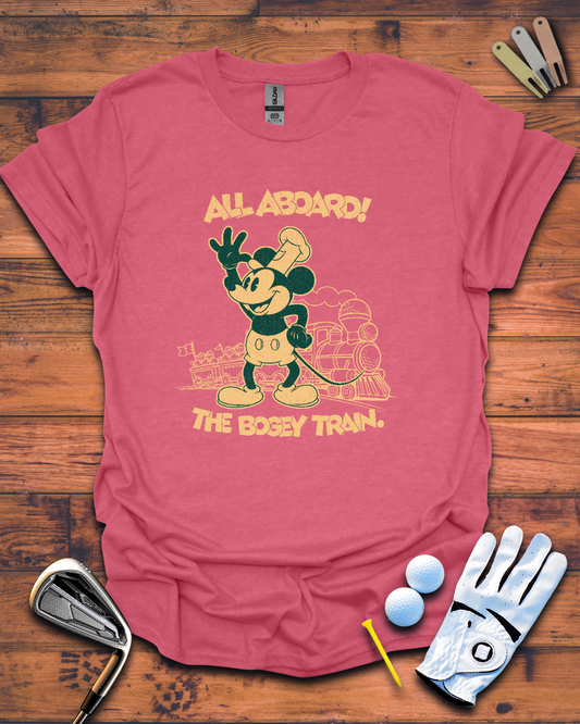 All Aboard! The Bogey Train - Golf T-Shirt, Funny Golf Gift T-Shirt