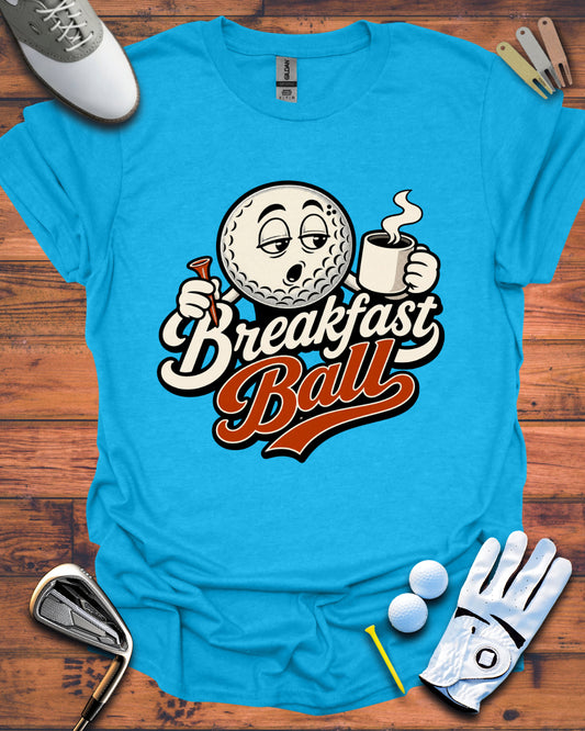 Breakfast Ball - golf t-shirt