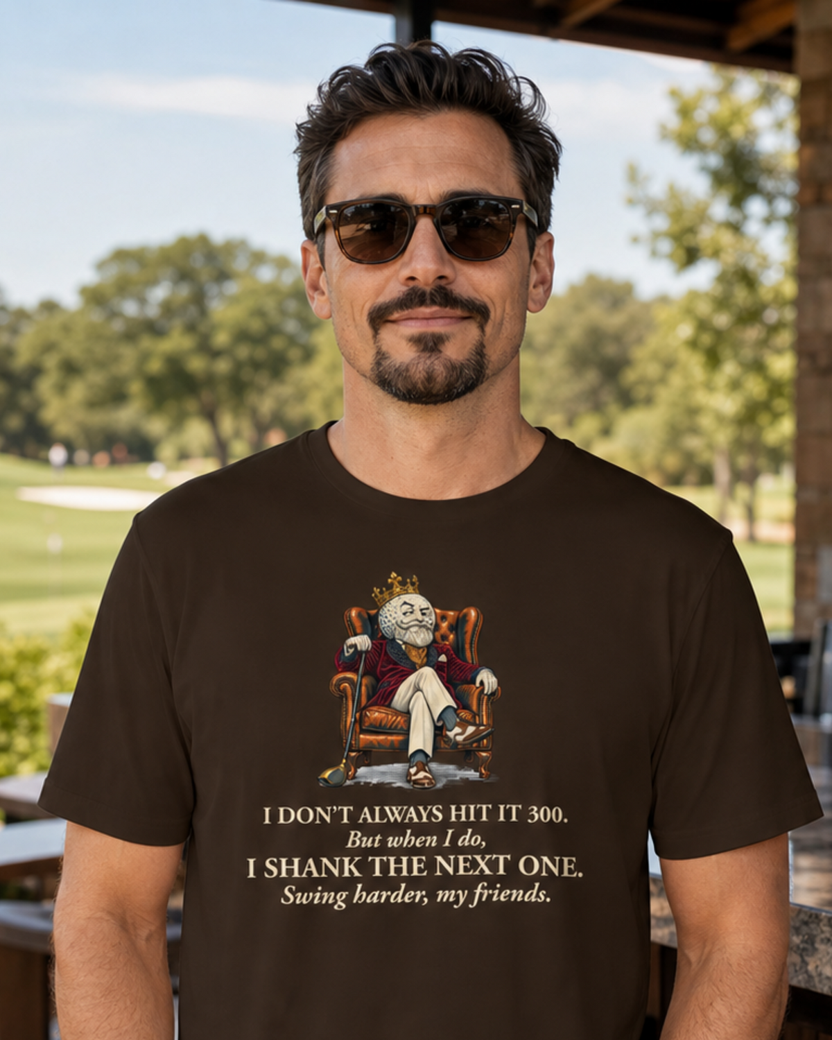 Swing Harder, My Friends - Funny Golf T-shirt