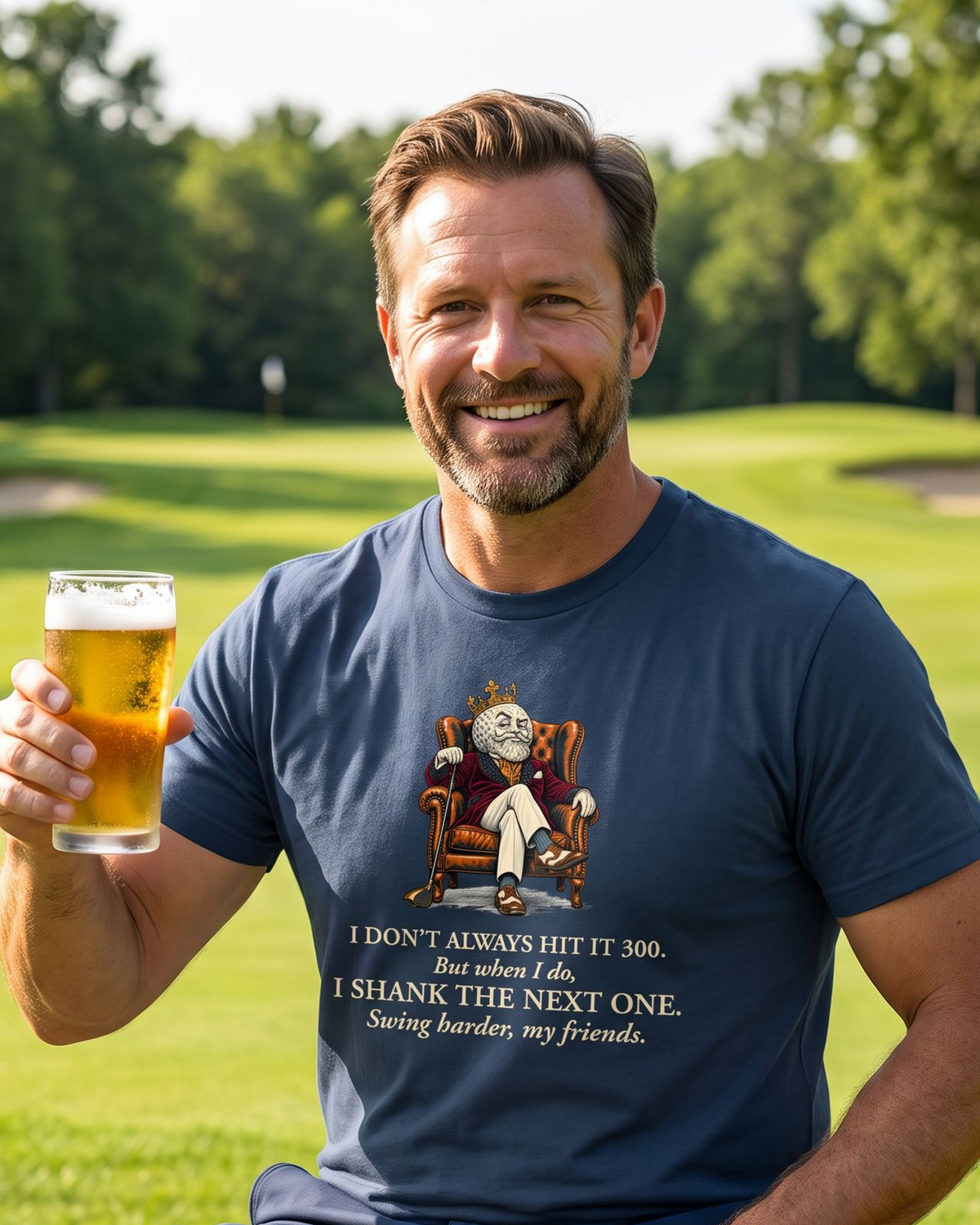 Swing Harder, My Friends - Funny Golf T-shirt