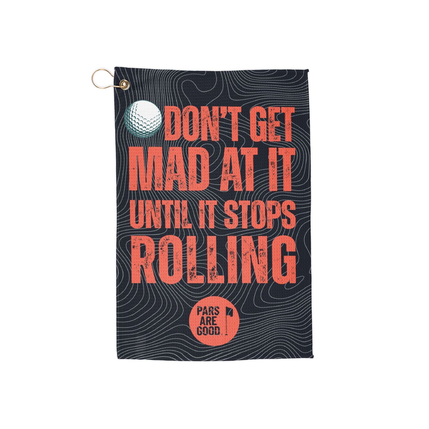 Don’t Get Mad at It Until It Stops Rolling – Navy/Orange